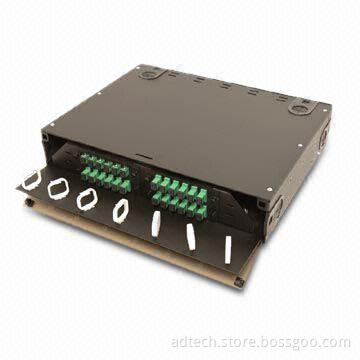 Wall Mount Patch Panel with 17-inch Width, 13.92-inch Depth and Powder Finish Coating